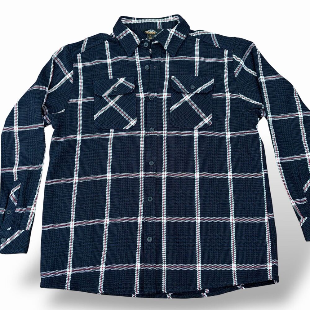 Pacific Trail Men's Shirt Size XL Plaid Button-Up Blue Long Sleeve Thick Cotton - Picture 2 of 9
